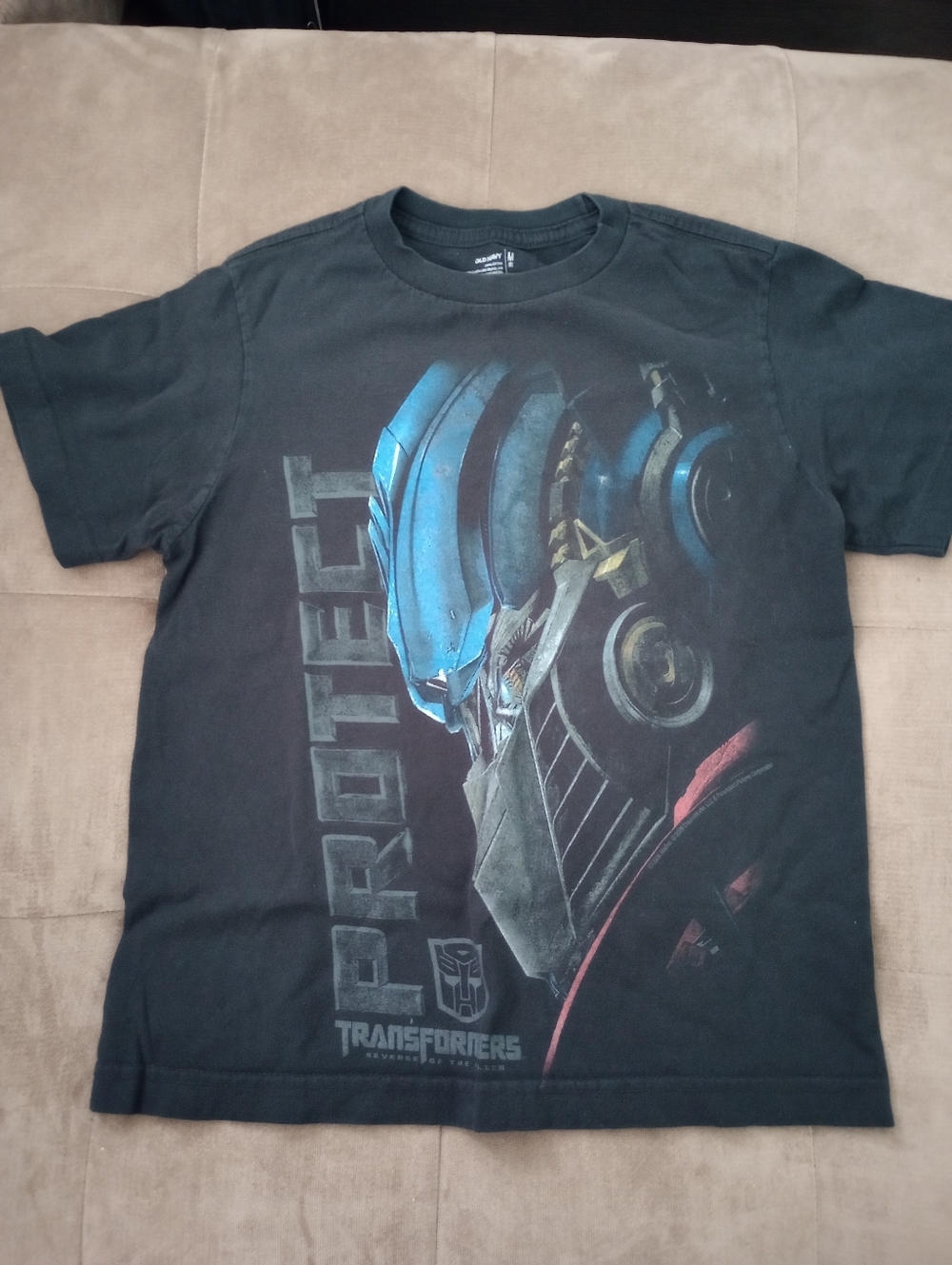 Kids - Black Transformers Shirt W/Optimus Prime Graphic